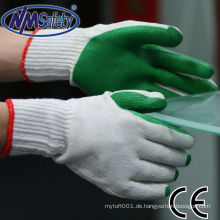 NMSAFETY Anti-Punktionen auf Plam verwenden grüne Gummihandflächenhandschuhe